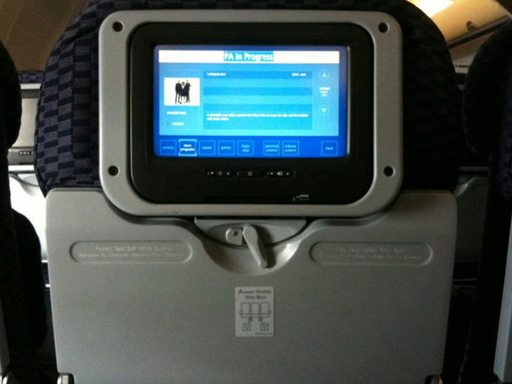 Photo of In flight entertainment system