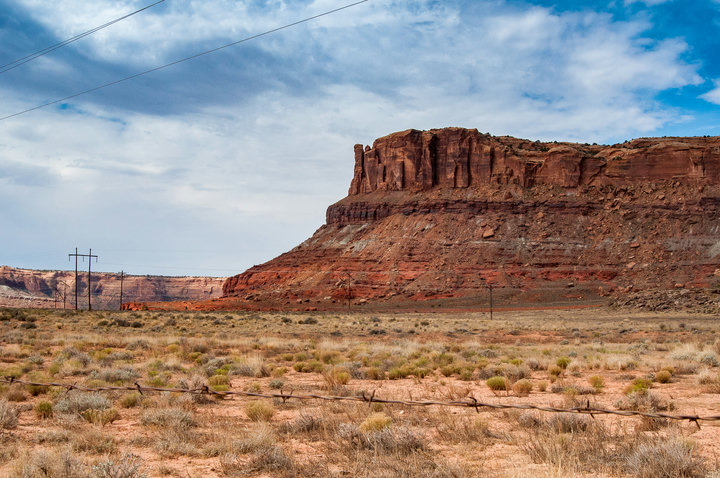 View of rock near Arches Nat. Park