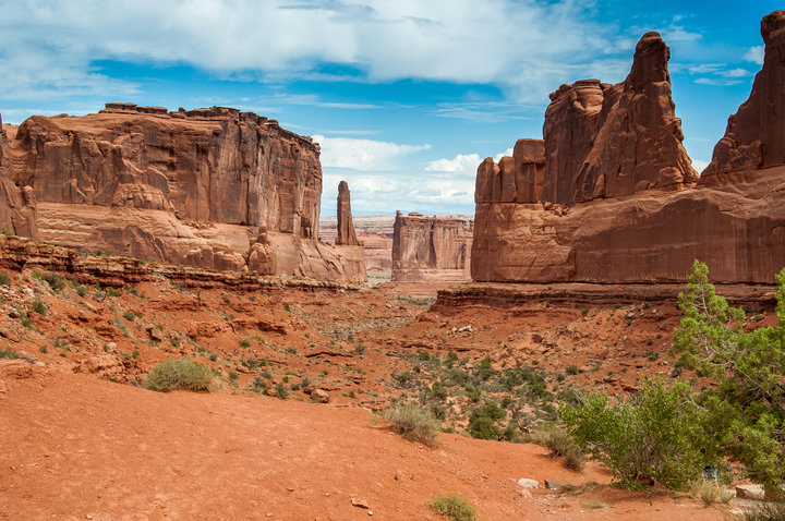 View of stones in Arches Nat. Park