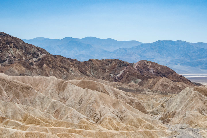 View of sand dunes at Death Valley National Park