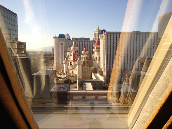 View from Luxor in Las Vegas