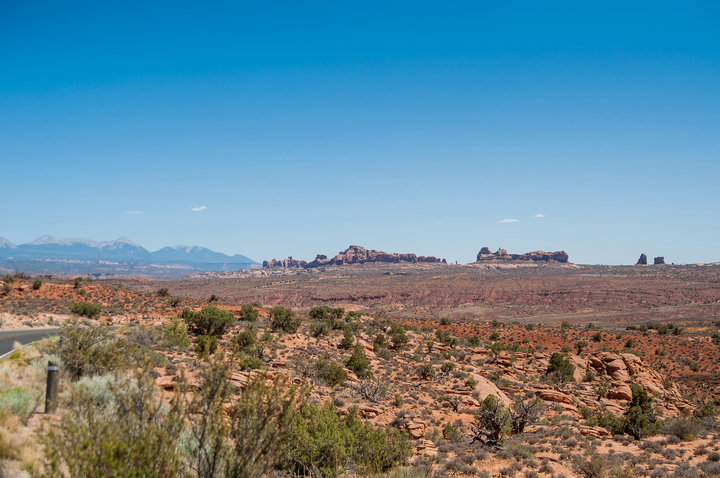 Desert view at Arches Nat. Park